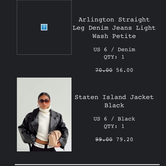 STATEN ISLAND JACKET | PRINCESS POLLY | SZ 6M | BLACK | WORN ONCE - Picture 4 of 5